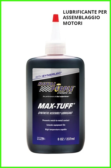 Max tuff lubrificante sintetico per assemblaggio motore auto olio royal purple