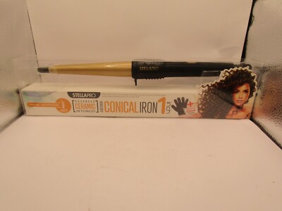 StellaPro  Conical Curling Wand Iron 1  New In Box