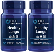 HEALTHY LUNGS RESPIRATORY  & BREATHING HEALTH 60 Capsule  LIFE EXTENSION