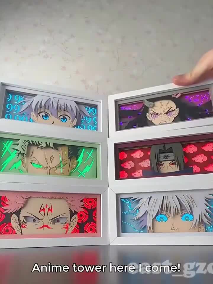 BLEACH Ichigo Kurosaki Paper Cut Light Box Manga Shadow Lamp