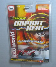 "NEW" AW REL 2 IMPORT HEAT RED/WHITE '99 NISSAN SKYLINE GT-R X TRAC SLOT CAR