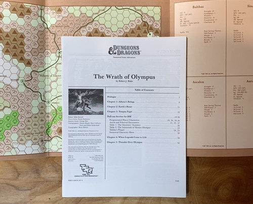 The Wrath Of Olympus - vintage 1987 Dungeons & Dragons adventure (IM2) TSR 9189 - Picture 3 of 7