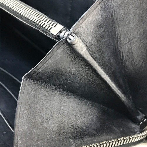 BERLUTI Zip Around Calligraphy Venetian Leather Long Wallet Dark Brown - Picture 9 of 12
