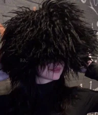 Black Genuine Handmade Goat Papakha hat Caucasus Mountain man Army,Wool Georgian