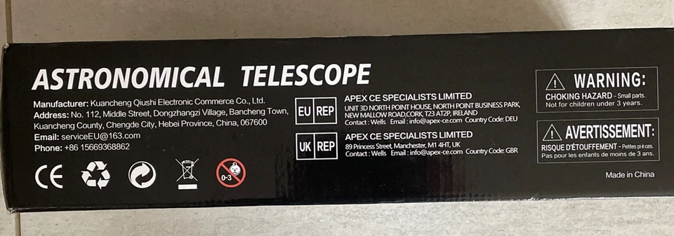Astronomical Telescope F40070M mit Stativ Tragbare Reise Teleskope + Bag in OVP - Bild 2 von 2