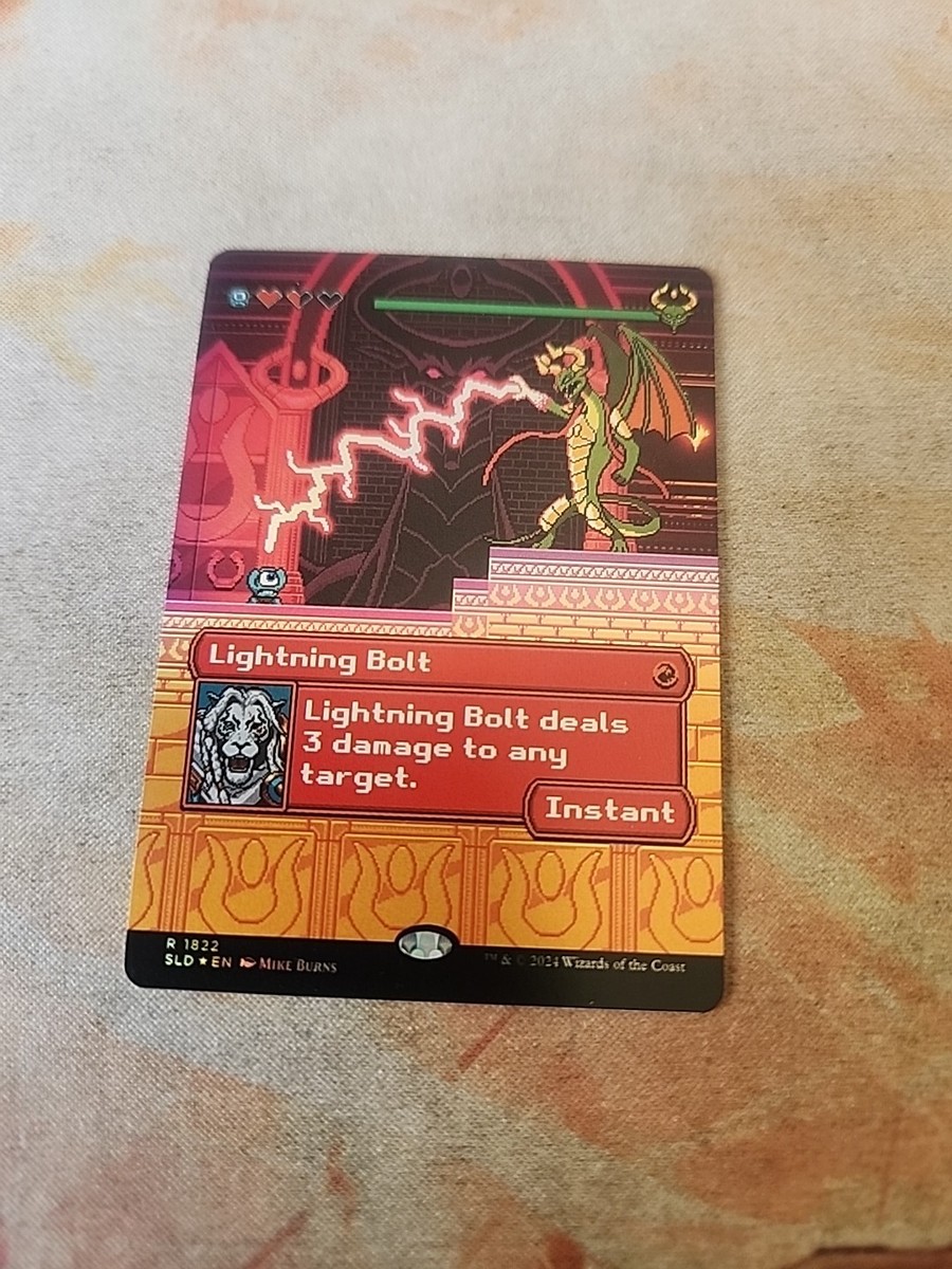 Lightning Bolt (1822) Rainbow Foil Secret Lair MTG NM | eBay