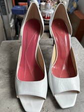 Kate Spade New York White Leather High HeelPumps Made In Italy Size 8,5