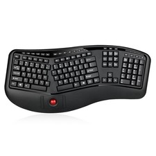 WKB-3500UB Tru-Form 3500, 2.4GHz Wireless Ergonomic Trackball Keyboard