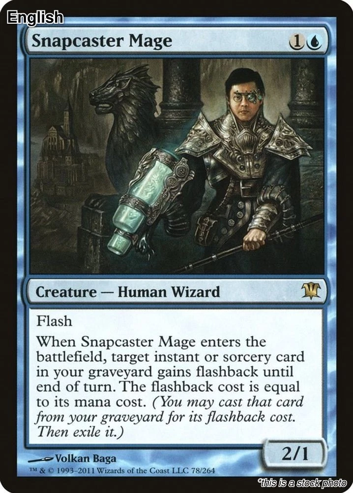 Snapcaster Mage Magic: The Gathering Wizards of the Coast Blue
