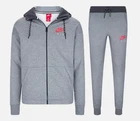 NIKE TRACKSUIT MENS AIR FLEECE FULL TOP BOTTOMS HOODIE  SPORTS GREY