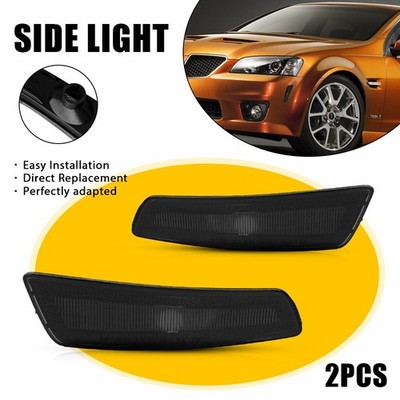 For 2008-2009 Pontiac G8 GT GXP Smoked Side Marker Repeater Light Housings EOA