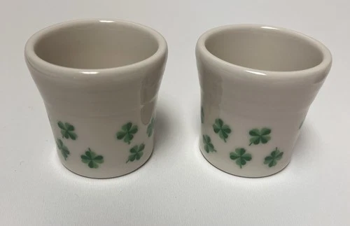 Fiesta St Patrick’s day shot glasses shamrock New Fiestaware set of 2