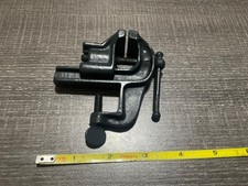 Vintage Rare Made In USA Small Clamp On Table Bench Tool Vice Jeweler Hobby