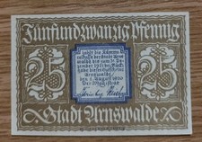 Stadt Arnswalde, 25 Pfennig, Notgeld
