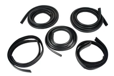 1979-1993 Mustang Coupe 5 piece Door Window Trunk Weatherstrip Rubber Seal Kit