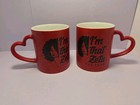 (2) Zeta Phi Beta Sorority "I'm That Zeta" Coffee Mugs Red Heart Handle  — photo 1