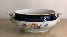 Meissener Porzellan Terrine Cobalt Blau Gold 1945 Vintage Porzellan