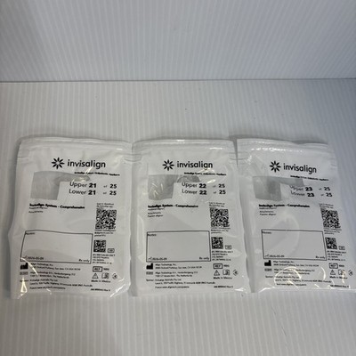 3 Pk INVISALIGN  Teeth Aligners Braces Retainers #21 #22 & 23Arts Craft Projects