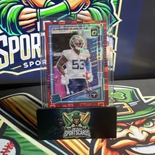 2025 Panini Donruss - Rated Rookie Oluwafemi Oladejo #384 Optic Preview Red...