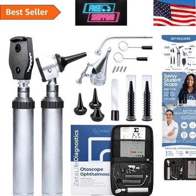 36-Piece ENT Diagnostic Kit with Leather Case for Professionals
