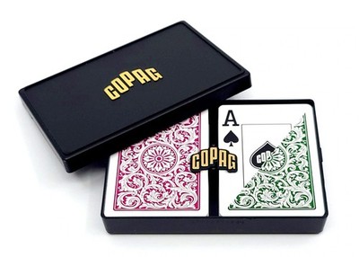 Copag Poker Größe Jumbo Index 1546 Spielkarten (grünes Burgundermuster)