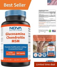 Gluten-Free Triple Strength Glucosamine Chondroitin MSM Capsules - 180 Count