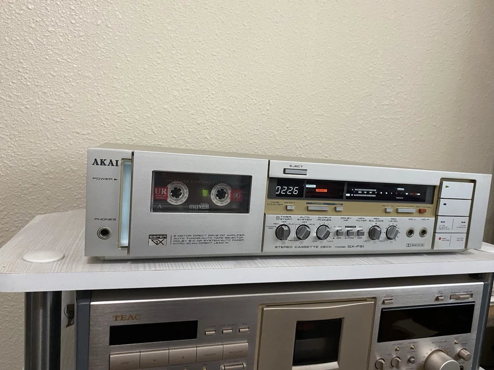 Cubierta de casete AKAI GX-F51, cabezales de ferrita de vidrio Foto 4 de 4