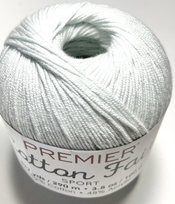 Premier YARNS COTTON FAIR 1 Pk. PALE BLUE. READ DETAILS BEFORE BUYING.
