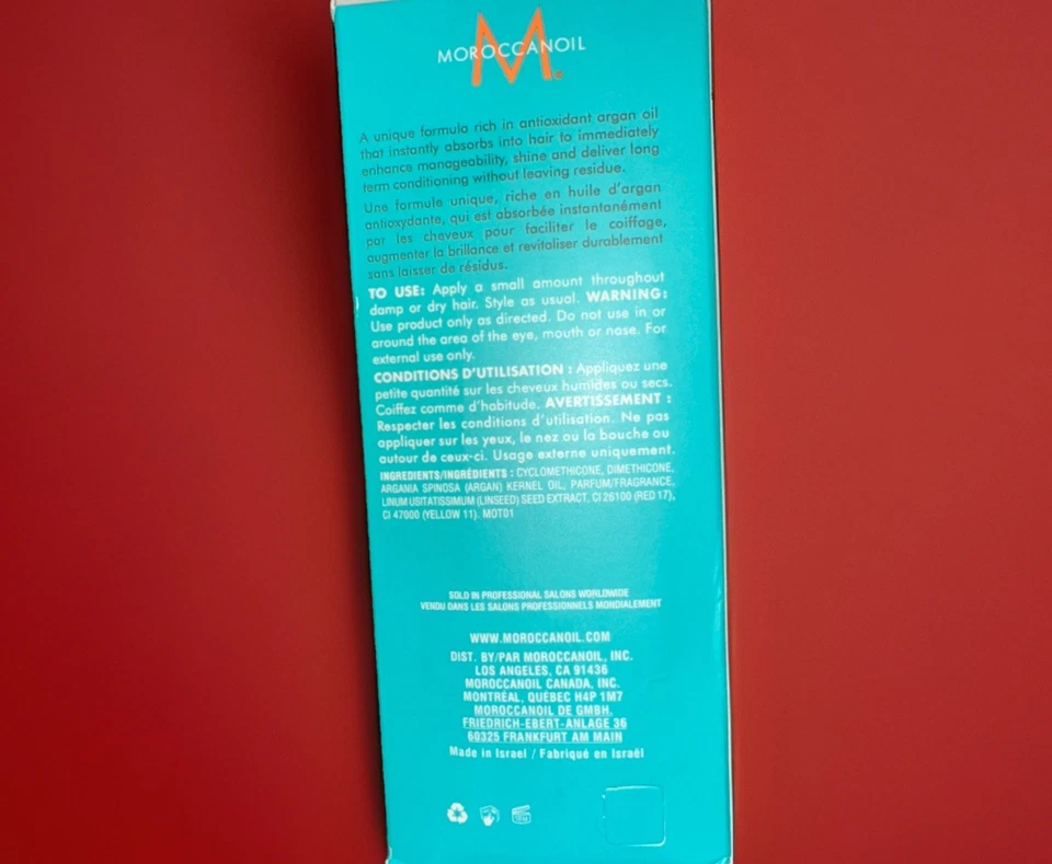 Nuevo En Caja Moroccanoil Tratamiento Original Cabello 3.4 OZ / 100 ml Bomba Incluida Foto 3 de 3