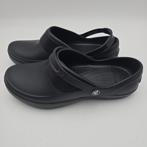 Zuecos de trabajo Crocs Mercy para mujer - negros, EE. UU. W10 (10876-060-W10) - Imagen 8 de 10