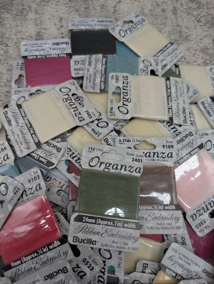 Bucilla Organza Embroidery Ribbon Lot 223 NEW UNOPENED, Less Than A $1 a Piece! - Image 4 of 4