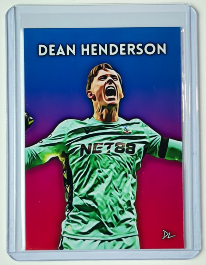 Dean Henderson Limited Edition Artist Signed "Crystal Palace" Trading Card 1/10