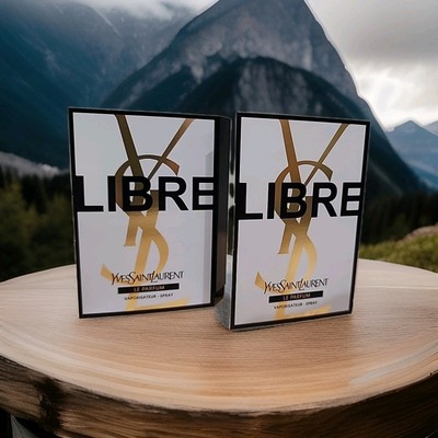 (2) NEW YSL YVES SAINT LAURENT LIBRE LE PARFUM SAMPLE SPRAY 1.2 ML / 0.04 FL OZ