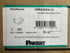 Panduit FiberRunner Cable Raceway Right Angle Fitting yellow FRRA12X4LYL