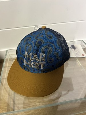 New Marmot Origins Mesh Trucker Hat Cap One Size Soul Mosaic Blue NWT