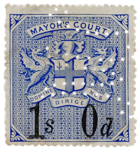 (I.B) Edward VII Revenue : Mayor's Court 1/- (1902) - Picture 1 of 1