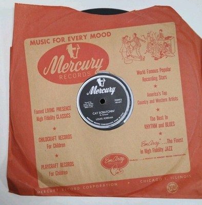 Louis Jordan R&B 78   Cat Scratchin / Big Bess VG+++ /Mint- Mercury