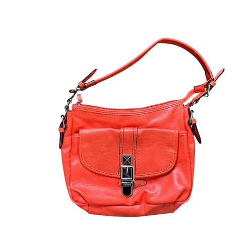 Chaps Bright Orange Leather Bag: Top Handle | eBay