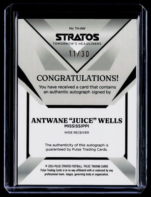 2024 Pulse Stratos #11/30 Gold Antwane 