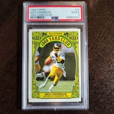 1986 Topps - Wes Chandler #13 - 1000 Yard Club - San Diego Chargers