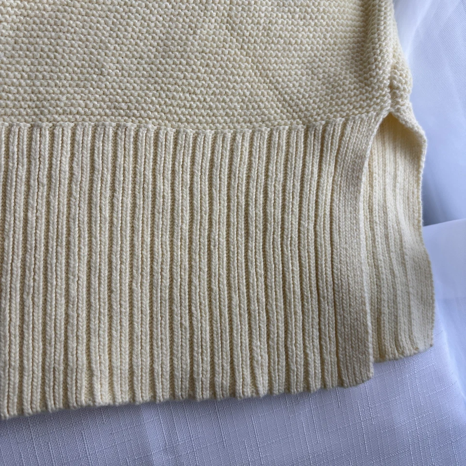 Suéter Chico’s Damas Talla XL Amarillo Claro Mangas 3/4 Aberturas Laterales 100 Cuna Foto 2 de 4