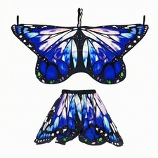 Butterfly Costume with Skirt Comfortable Butterfly Wings with Skirt Lightweight