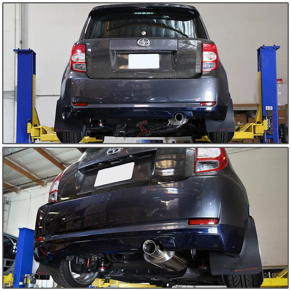 J2 3" DOBLE RODILLO SILENCIADOR PUNTA CATBACK SISTEMA DE ESCAPE PARA 08-14 SCION xD XP110 Foto 4 de 4