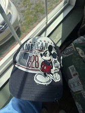 Mickey Mouse Patchwork Patriotic American Flag Baseball Hat by Disney Parks Cap
