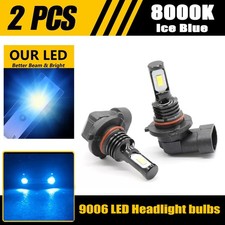 2pcs 9006 Hb4 120w 8000k Ice Blue Led Headlights Bulbs Highlow Beam Kit
