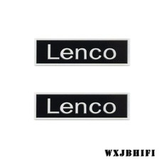 Lenco Turntable customize Logo Badge Aluminum 70mm 2.75" X20mm 0.79" silvery