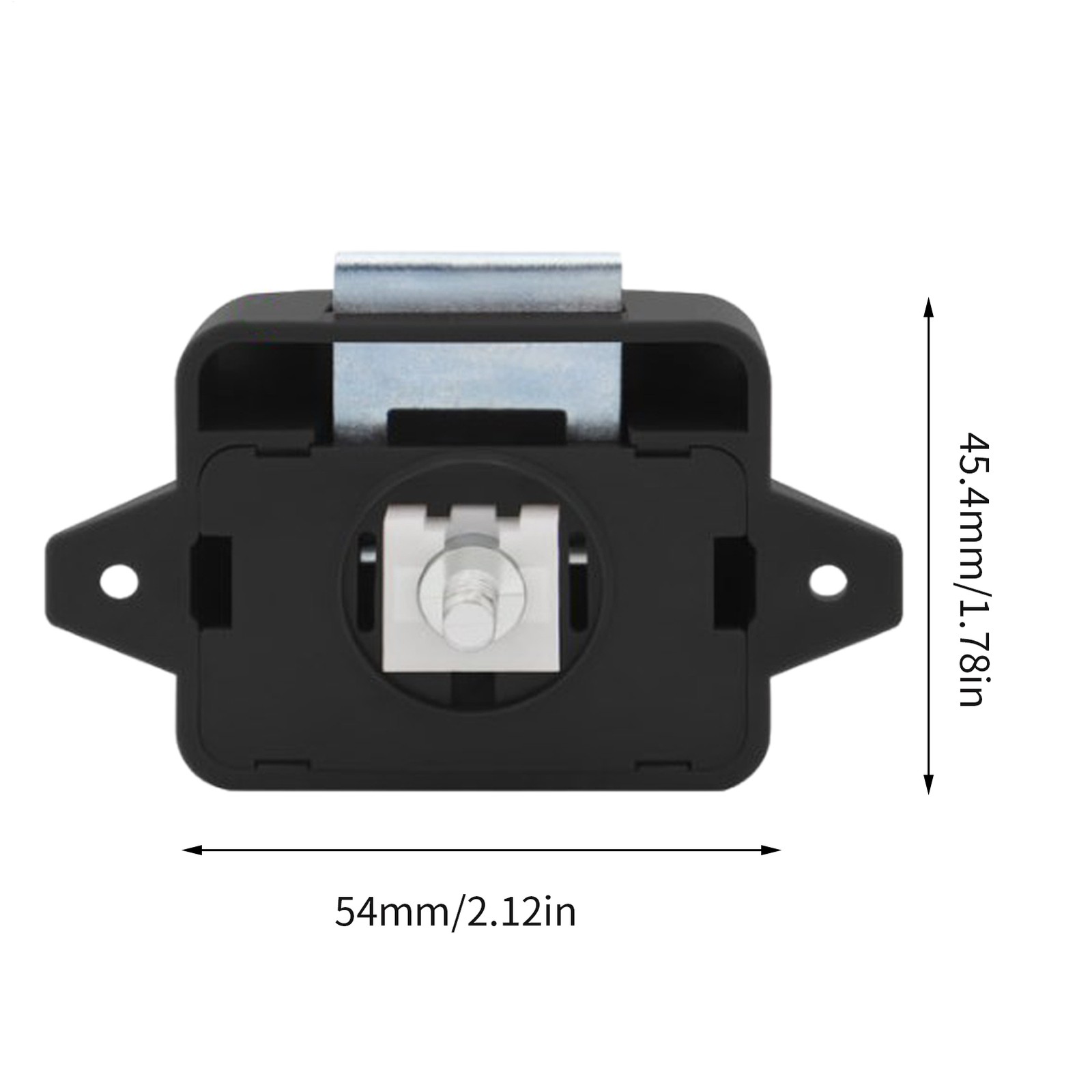 Push Button Cupboard Lock Door Latch Keyless Cabinet Drawer Catch Knob Caravan