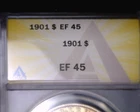 1901 Morgan Silver Dollar ANACS EF-45