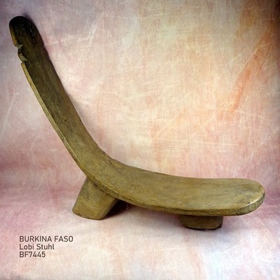 BURKINA FASO LOBI TRADITIONELLER STUHL HOLZ STOOL WOOD TABURE BOIS  スツール