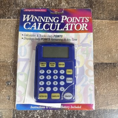 NEW Weight Watchers Winning Points Calculator ICP#11017 Pointsmanager